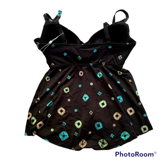 Coco Reef Contours Diamond Tankini Top Underwire Size 8 32D NEW - Picture 5 of 8